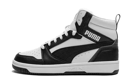 Баскетбольные кроссовки Rebound V6 Kids GS Mid-top White - Black Puma, белый