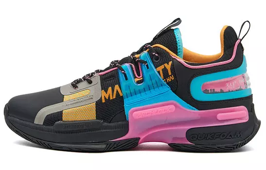 Баскетбольные кроссовки Restraint 2 Basketball Shoes Men Low-Top Black/Pink 361°