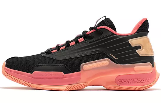 Баскетбольные кроссовки Restraint 2 мужские низкие черные/розовые 361°