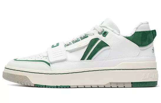 Баскетбольные кроссовки Rookie Vintage Men Low-top Off-white/Print Green Lining