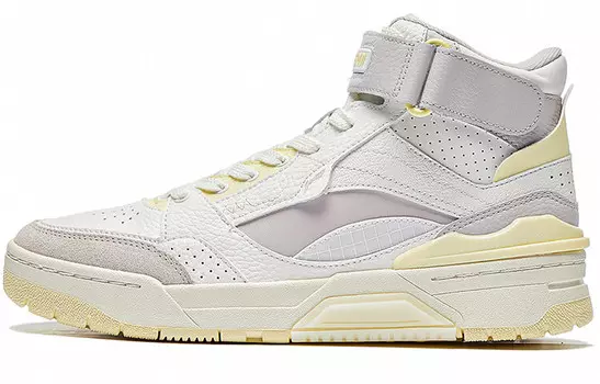 Баскетбольные кроссовки RSR 101 Vintage женские с высоким берцем Cloud White / White Sand Grey / Pale Cream Yellow Lining