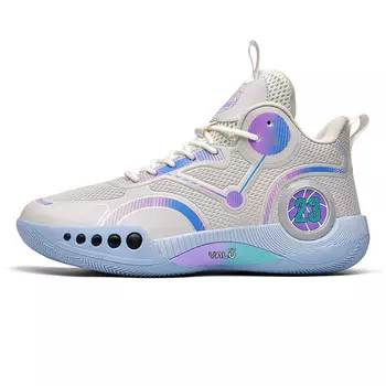 Баскетбольные кроссовки с высоким верхом Kids, белый/зеленый