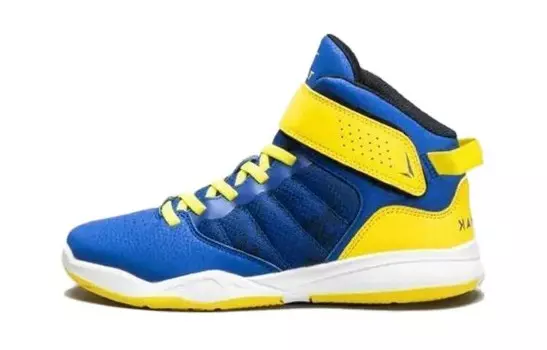 Баскетбольные кроссовки SE100 для детей Decathlon, цвет Blue/Yellow
