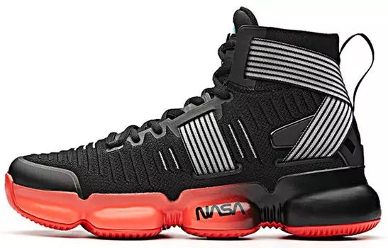 Баскетбольные кроссовки SEEED мужские высокие черные/красные Anta