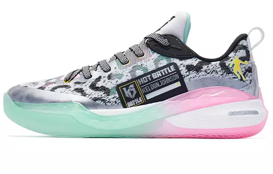 Баскетбольные кроссовки Sharp Edge 6.0PROLOWPE мужские низкие черные/серые Qiaodan