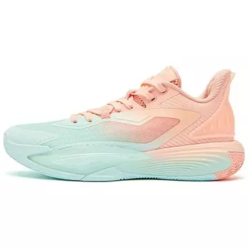 Баскетбольные кроссовки Sharp Edge 7.0 Basketball Shoes Men Low-Top Pink Qiaodan, розовый
