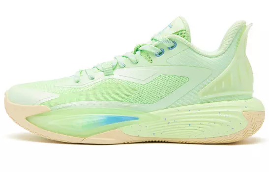 Баскетбольные кроссовки Sharp Edge 7.0 Basketball Shoes Men Low-Top Green Qiaodan