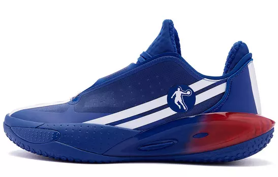 Баскетбольные кроссовки Sharp Edge RISE1.5 мужские с низким верхом Vitality Blue / White Qiaodan