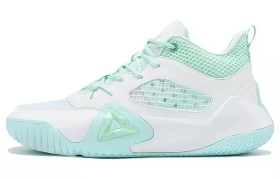 Баскетбольные кроссовки Sharp Marks мужские с низким верхом белые/синие Peak