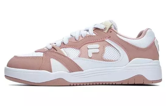 Баскетбольные кроссовки Smash Vintage женские с низким верхом белые/розовые Fila Fusion