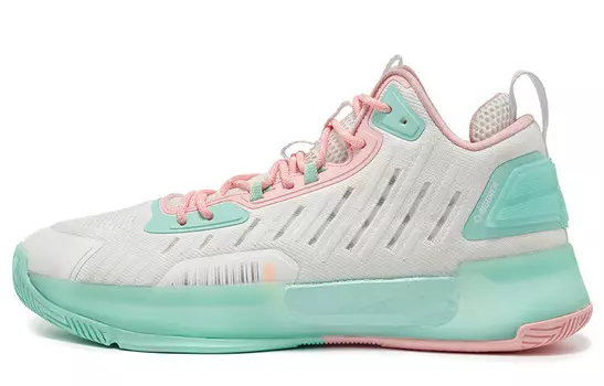 Баскетбольные кроссовки Sniper 1 мужские с низким верхом Streamer белые/мятно-зеленые Rigorer