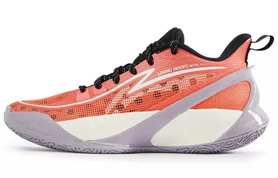 Баскетбольные кроссовки SONIC 10 V2 для детей GS Low-top Coral Red Lining