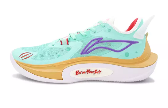 Баскетбольные кроссовки SONIC 11 мужские низкие белые/оранжевые Lining