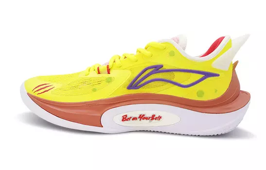 Баскетбольные кроссовки SONIC 11 мужские низкие белые/оранжевые Lining