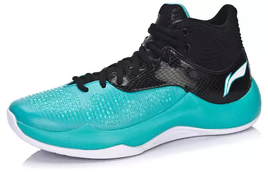 Баскетбольные кроссовки SONIC 5 мужские, среднего размера, зеленые/черные Lining