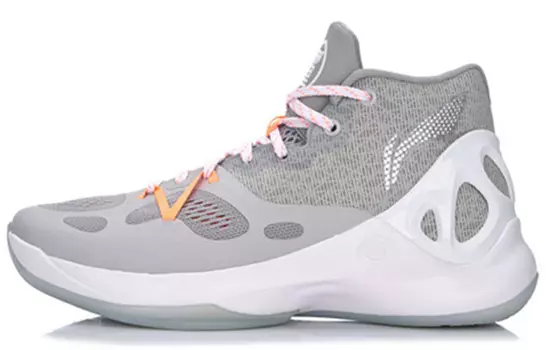 Баскетбольные кроссовки SONIC 5 мужские, среднего размера, серые Lining