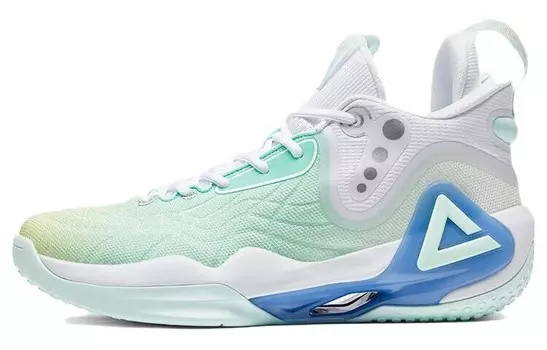 Баскетбольные кроссовки Sonic Boom 2.0 мужские низкие белые/зеленые Peak