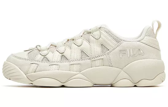 Баскетбольные кроссовки Spaghetti Vintage женские с низким верхом бежевого цвета Fila Fusion
