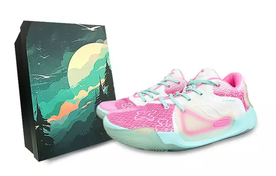 Баскетбольные кроссовки Spawn 2 Basketball Shoes Unisex Mid-Top White/Pink Green Under Armour