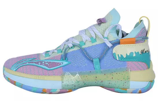 Баскетбольные кроссовки Speed 6 мужские высокие синие Lining