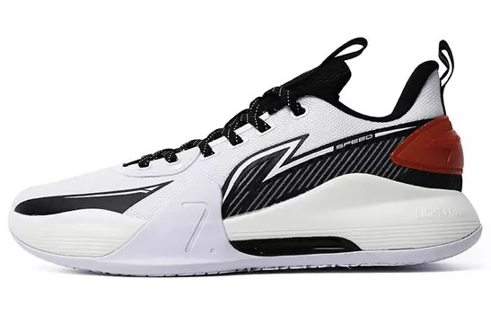 Баскетбольные кроссовки Speed 7 мужские с низким верхом белые/черные/красные Lining