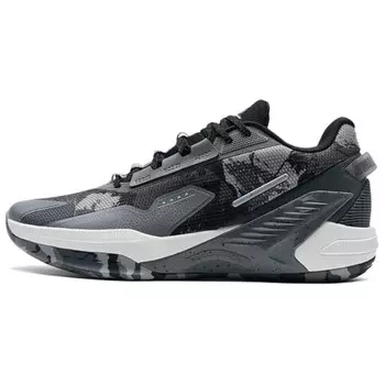 Баскетбольные кроссовки Spirit Strike мужские с низким верхом серые/черные Xtep