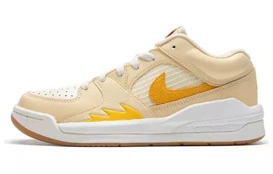 Баскетбольные кроссовки Stadium 90 Basketball Shoes Women's Mid-Top White/Yellow Jordan