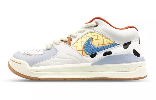 Баскетбольные кроссовки Stadium 90 Basketball Shoes Women's Low-Top White/Blue/Brown Jordan