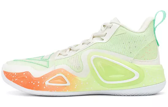 Баскетбольные кроссовки State Extreme Triangle 2.0 женские, среднего размера, бежевые/кисло-зеленые Peak