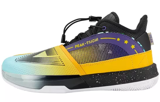 Баскетбольные кроссовки State Extremely Large Triangle 1.0 для детей GS Mid-top черного цвета Peak