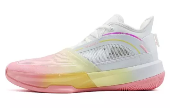 Баскетбольные кроссовки State Extremely Large Triangle 1.0 женские с низким верхом, белые/конфетные Peak