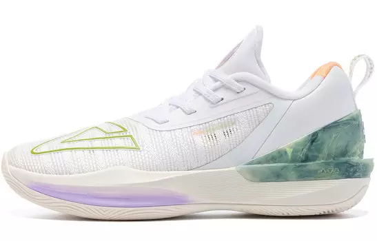 Баскетбольные кроссовки State Maximums Trigonometric 3.0 для мужчин с низким верхом, большие размеры, белые/зеленые Peak