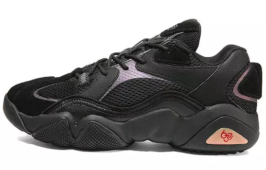 Баскетбольные кроссовки State Pole 6371 Vintage Men Low Top Black Peak