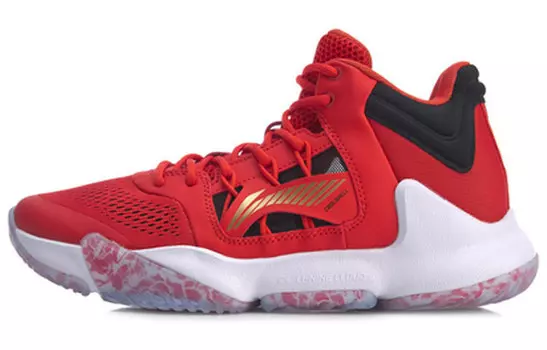 Баскетбольные кроссовки Storm 1 мужские, среднего размера, красные Lining