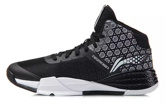 Баскетбольные кроссовки Storm 2 мужские высокие черные/белые Lining