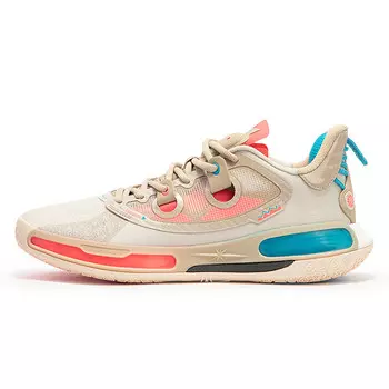 Баскетбольные кроссовки Super Nova 2.0 PRO Basketball Shoes Men Low-Top Oatmeal Cream/Beige Tea Brown 361°