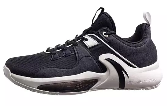 Баскетбольные кроссовки Swoosh 1.0 мужские низкие черные/цвет слоновой кости Anta