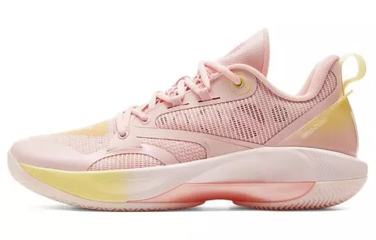 Баскетбольные кроссовки Tai Ji1.0 женские с низким верхом розового цвета Peak