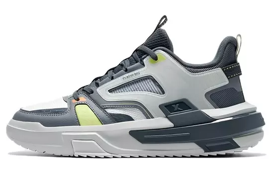 Баскетбольные кроссовки Takeover мужские с низким верхом серые/белые Xtep