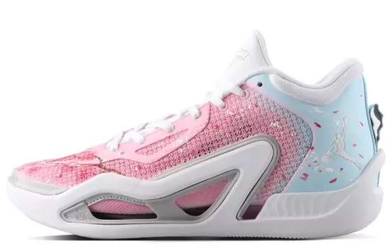 Баскетбольные кроссовки Tatum 1 Basketball Shoes Men Low-top Pink Blue Jordan