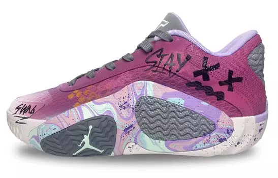 Баскетбольные кроссовки Tatum 2 Basketball Shoes Men Low-Top Gray Jordan