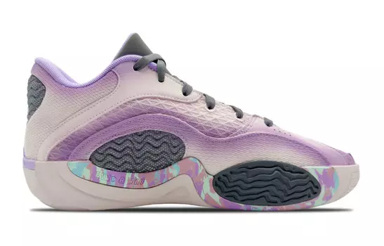 Баскетбольные кроссовки Tatum 2 мужские с низким верхом бежевые/черные/фиолетовые Jordan
