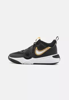 Баскетбольные кроссовки Team Hustle D 11 Unisex Nike, цвет black/metallic gold/white
