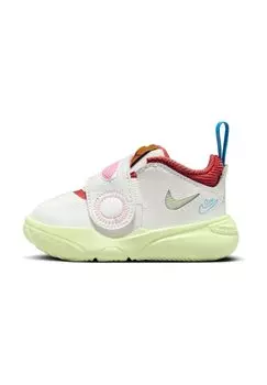 Баскетбольные кроссовки TEAM HUSTLE D 11 Nike, цвет summit white/barely volt-coconut milk