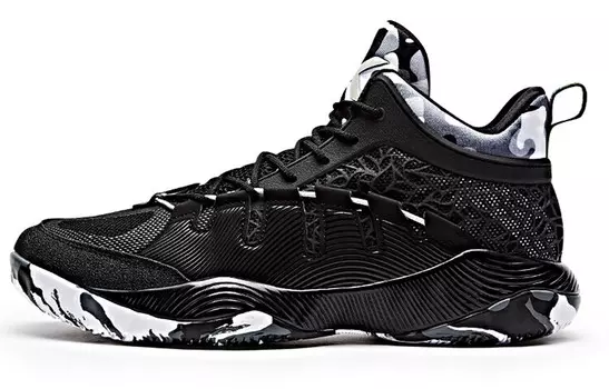 Баскетбольные кроссовки Thompson KT Basketball мужские, среднего размера, черные/белые Anta