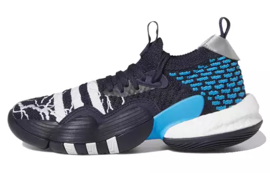 Баскетбольные кроссовки Trae Young 2.0 для детей GS Low-top Black/Blue Adidas