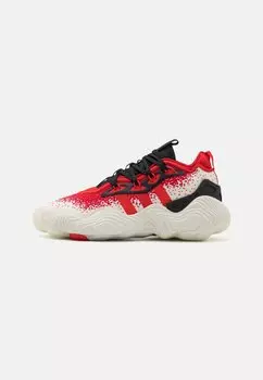 Баскетбольные кроссовки Trae Young Adidas, цвет off white vivid red core black