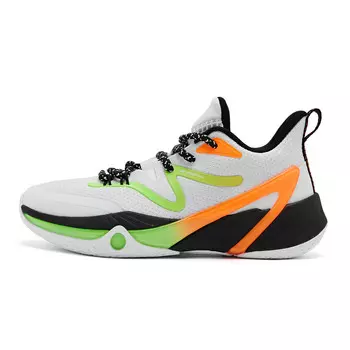Баскетбольные кроссовки Uh-huh Basketball Shoes Women's Low-Top White / Shiny Tangerine Qiaodan