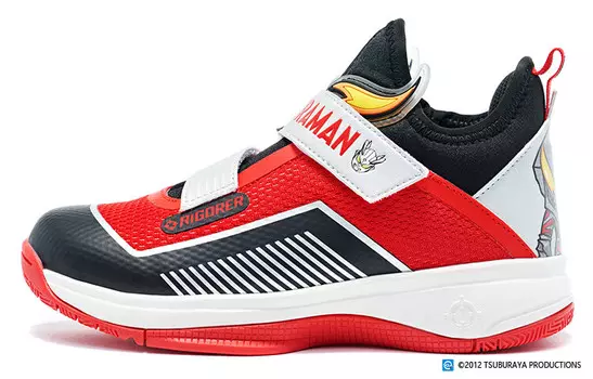 Баскетбольные кроссовки Ultraman X Kids Kids Mid-top Ultraman Red/Ultraman Blue Quasi-Kids