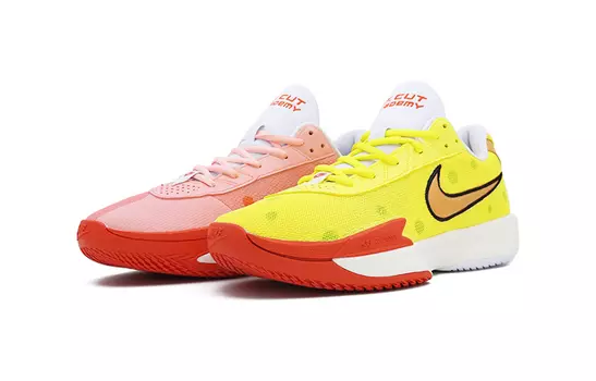 Баскетбольные кроссовки унисекс Nike Air Zoom GT Cut Academy, Yellowish-pink